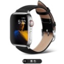 Apple watch 通用真皮錶帶 Apple watch S7 S8 平紋錶帶 40 44 41 45 mm牛皮錶帶-規格圖9