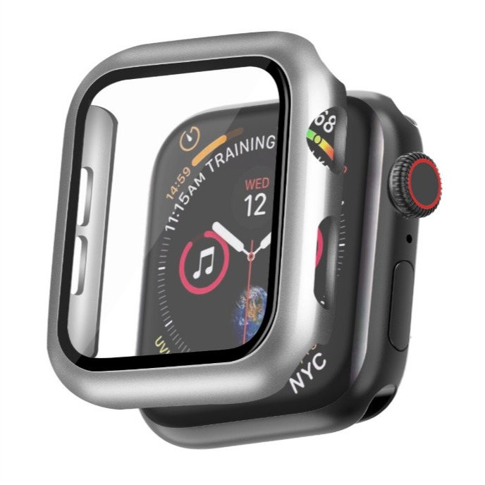 Apple watch 玻璃保護殼 apple watch S7 S8 SE 保護套 apple watch通用錶殼-細節圖6