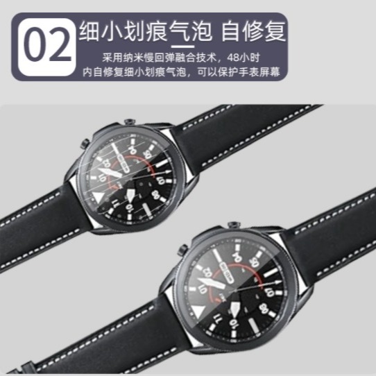 [兩片裝] 三星Galaxy Watch 4 水凝膜 三星Watch4 保護貼 三星手錶 4 高清水凝膜-細節圖4