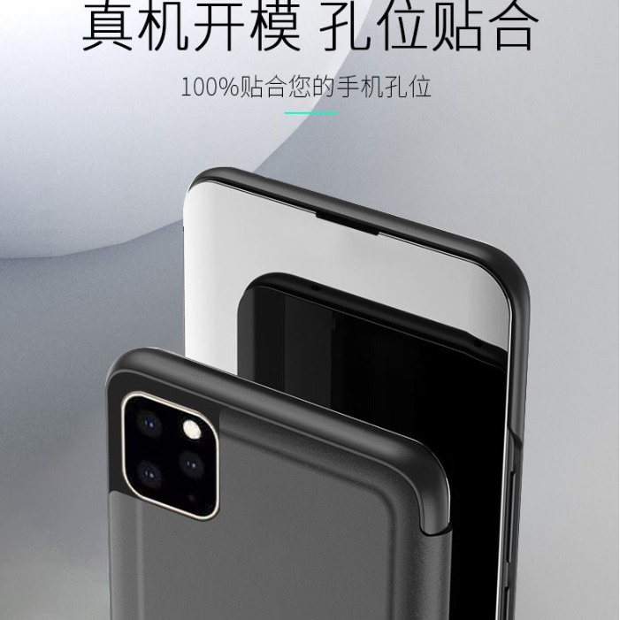 iPhone 11 鏡面皮套 iPhone 11 電鍍保護套 iPhone11 翻蓋式皮套-細節圖4