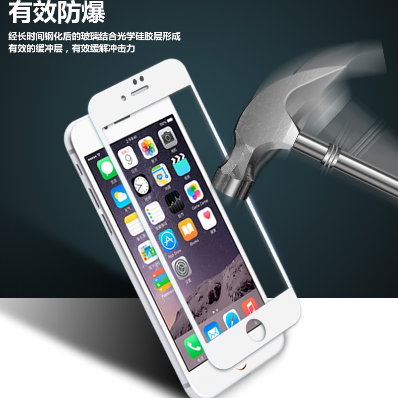 iPhone 6 7 8 滿版玻璃膜 iPhone 6+ 7+ 8+ 絲印玻璃膜 iPhone6/7/8滿版膜-細節圖3