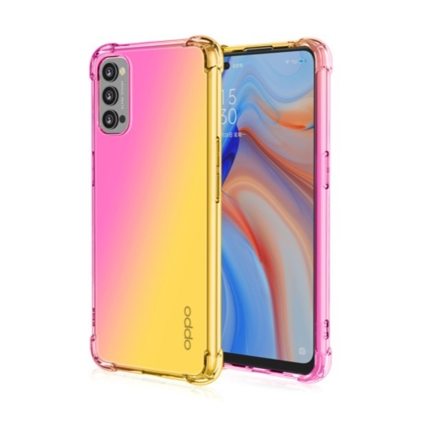 OPPO RENO5 RENO5 Pro 四角防摔漸變殼 OPPO Reno 5 / Reno 5 Pro漸變軟膠套-細節圖8