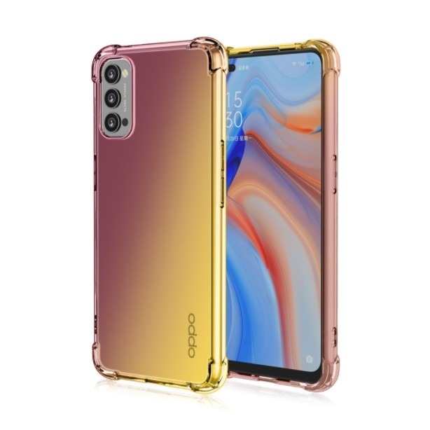 OPPO RENO5 RENO5 Pro 四角防摔漸變殼 OPPO Reno 5 / Reno 5 Pro漸變軟膠套-細節圖11