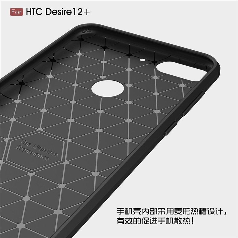 HTC Desire12+ 專用碳纖維拉絲保護套 HTC D12 PLUS保護殼 軟殼-細節圖4