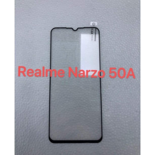 Realme Narzo 50A 二次強化玻璃膜 Realme Narzo50A 滿版玻璃保護貼 全膠貼合-細節圖4