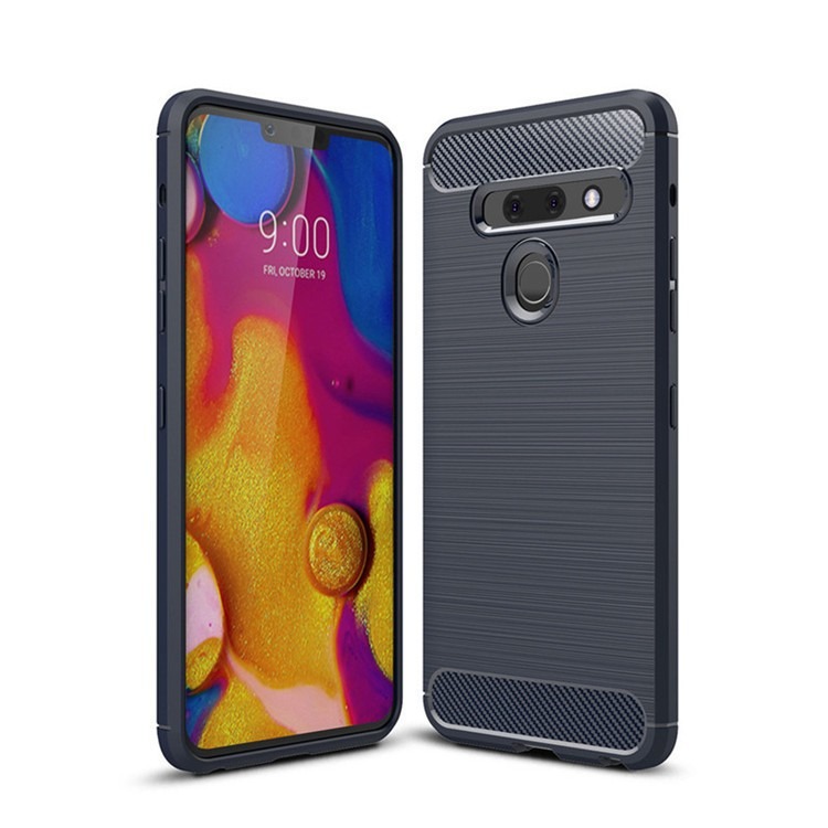 LG G8 G8S G8X 碳纖維拉絲殼 LG G8 G8S G8X 矽膠保護套 G8 G8S G8X 手機殼-細節圖7