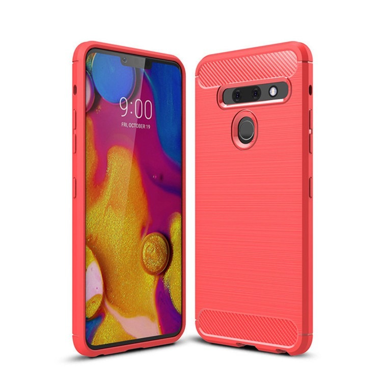 LG G8 G8S G8X 碳纖維拉絲殼 LG G8 G8S G8X 矽膠保護套 G8 G8S G8X 手機殼-細節圖8