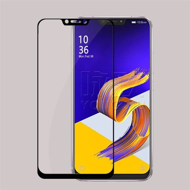 華碩Zenfone 5 滿版鋼化玻璃膜 ASUS ZE620KL 全屏保護貼 全膠貼合 無網點-細節圖2