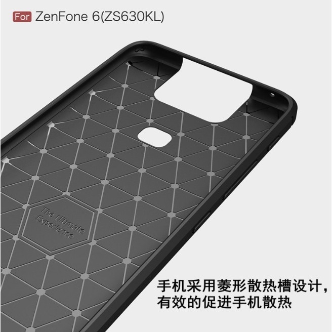 華碩 Zenfone 6 專用碳纖維拉絲保護套 ASUS ZS630KL 保護殼-細節圖5