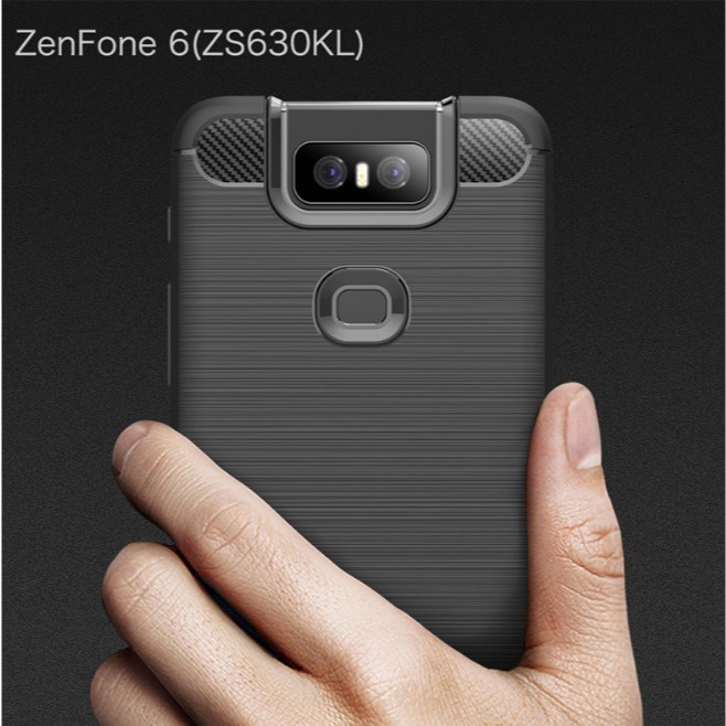 華碩 Zenfone 6 專用碳纖維拉絲保護套 ASUS ZS630KL 保護殼-細節圖8