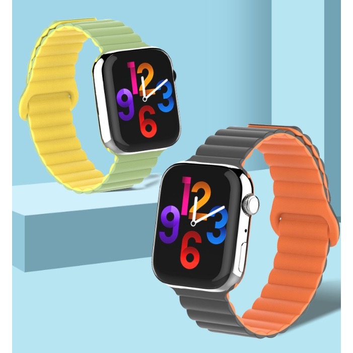 Apple watch S10 矽膠磁吸回環錶帶 Apple Watch10 膚感磁吸錶帶 AppleWatch S10-細節圖6