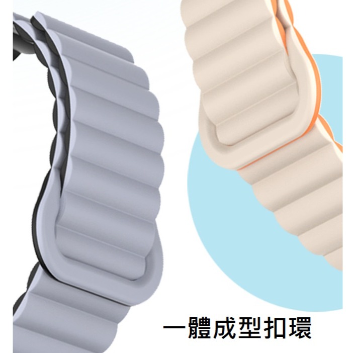 Apple watch S10 矽膠磁吸回環錶帶 Apple Watch10 膚感磁吸錶帶 AppleWatch S10-細節圖7