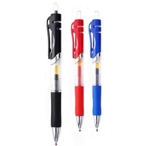 按壓式中性筆 0.5mm 中性筆 簽字筆 手寫筆 紅/藍/黑 三色 書寫流利不斷墨-細節圖7