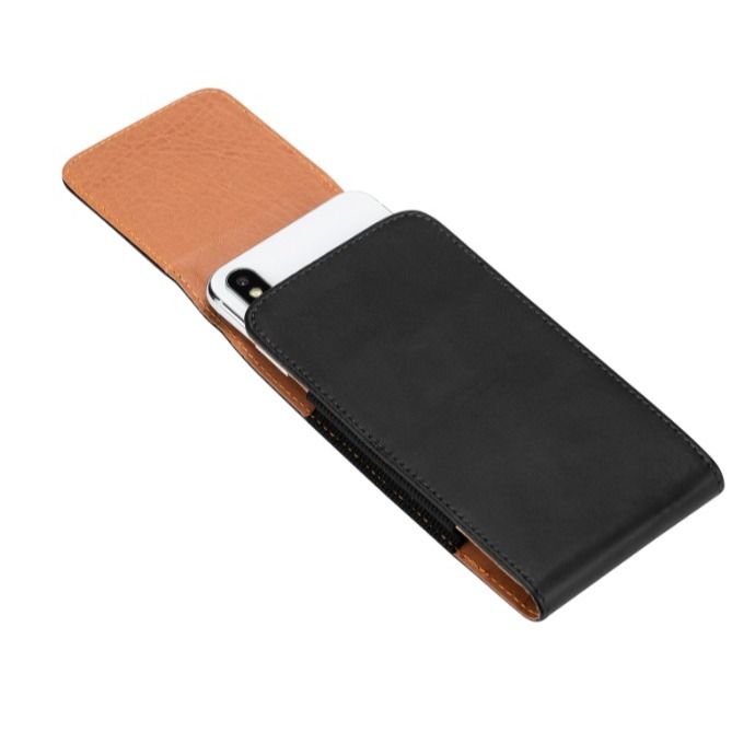 直立式腰掛皮套 手機腰掛皮套 5~7吋手機均可適用 手機皮套 小羊皮紋皮套-細節圖4