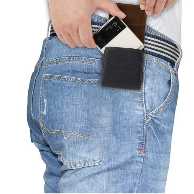 摺疊機專用腰掛皮套 摺疊機皮套 三星Z Flip Find N3 Flip Razr50 手機皮套-細節圖8