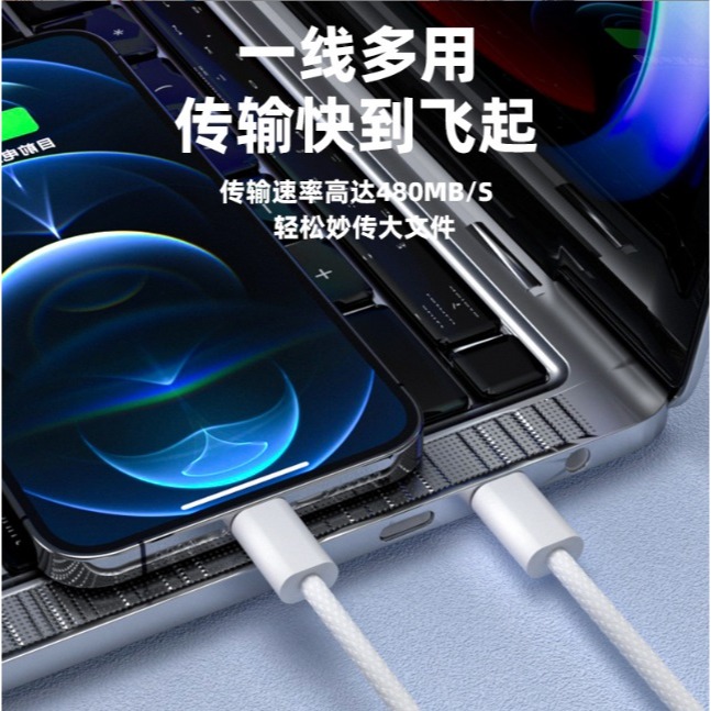 iPhone PD快充線 Type C接口 Type C-Lightning 充電線 iPhone6~iPhone16-細節圖4