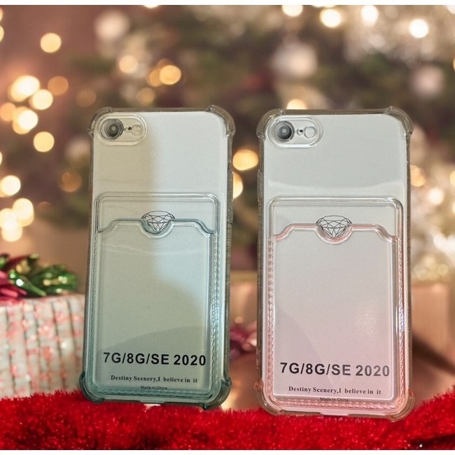 iPhone 7/8/SE 漸變插卡保護殼 iPhone 7/8+ 防摔殼 iPhone 7/8/SE 保護套-細節圖2