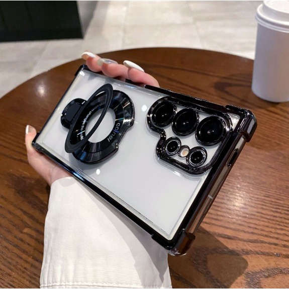 三星S25 系列 電鍍磁吸充電殼 三星 S25 S25+ S25 Ultra 磁吸支架保護殼 自帶鏡頭貼-規格圖11