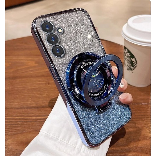 三星A16 電鍍磁吸殼 三星A16 磁吸支架保護殼 三星A16 TPU軟殼 自帶鏡頭貼 附炫彩亮卡-規格圖10