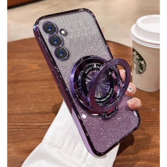 三星A16 電鍍磁吸殼 三星A16 磁吸支架保護殼 三星A16 TPU軟殼 自帶鏡頭貼 附炫彩亮卡-規格圖10