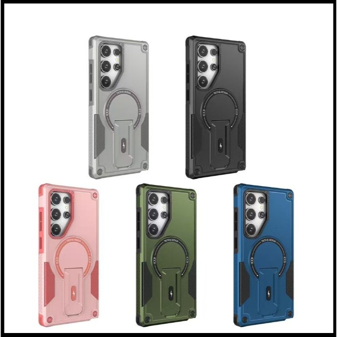 三星S25 S25+ S25Ultra 德甲隱形磁吸殼 三星 S25 S25+ S25 Ultra 磁吸支架保護殼-細節圖2