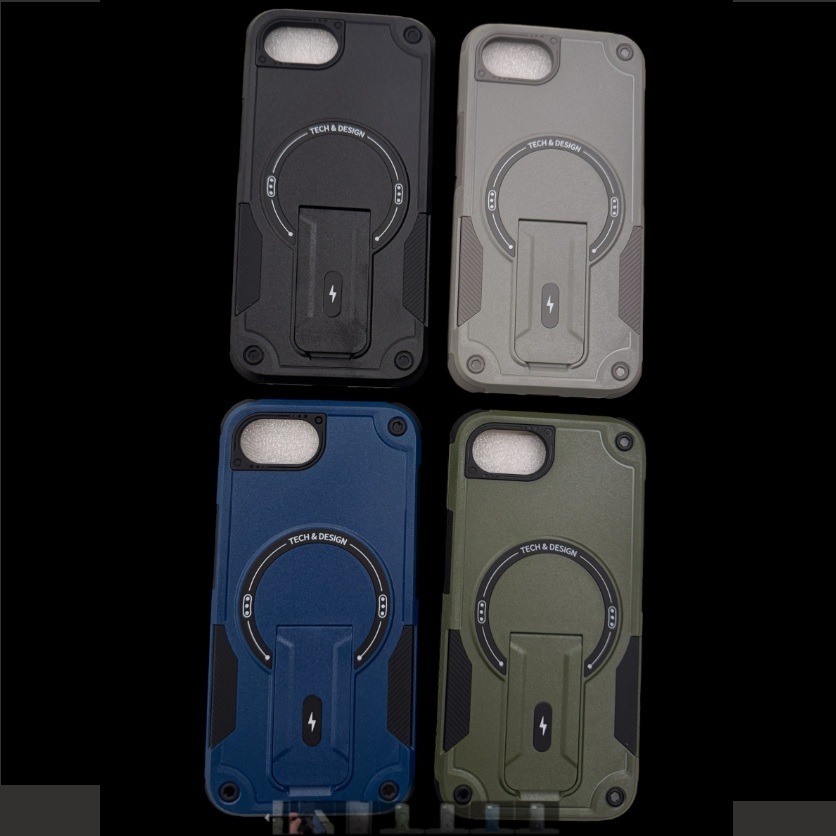 iPhone 16e 德甲磁吸支架殼 iPhone16e 磁吸支架保護殼 iPhone 16e 手機殼-細節圖2