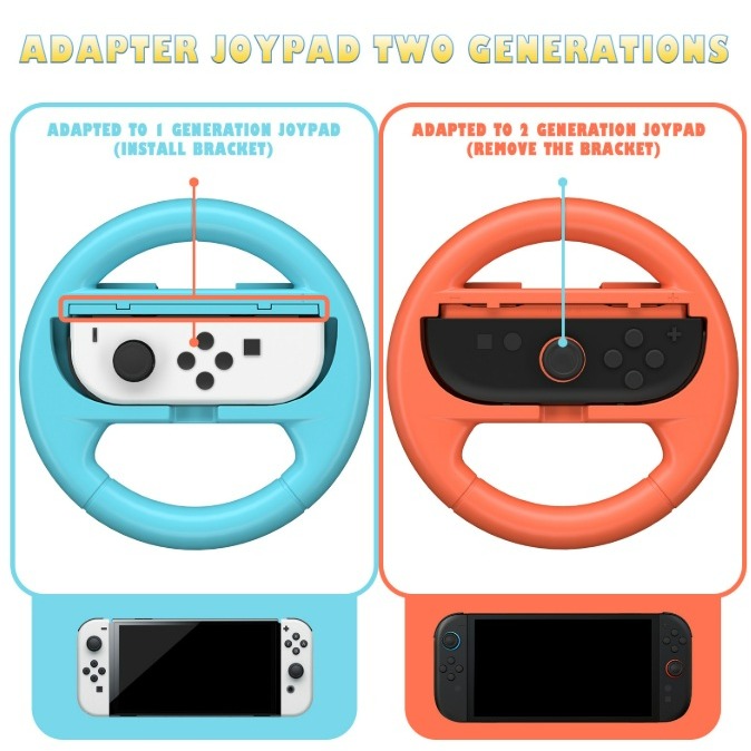 任天堂Switch2 方向盤 Switch2 馬力歐賽車方向盤 Switch2 遊戲手把 Switch2方向盤組 2個裝-細節圖4