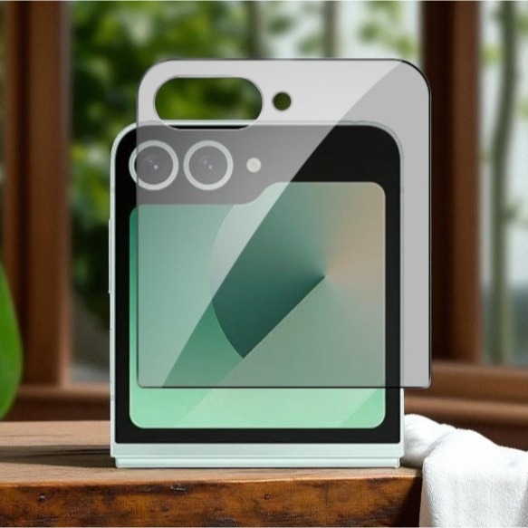 三星Z Flip7 前屏保護貼 三星 ZFlip7 鋼化玻璃膜 三星Z Flip7 玻璃前膜 小屏膜-細節圖5