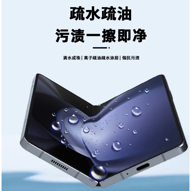 [兩片裝] 三星Z FLIP7 專用保護貼 三星Z flip7 定位貼水凝膜 三星Zflip7 奈米保護貼 水凝膜-細節圖4