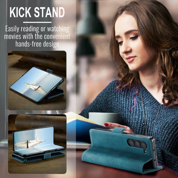 三星Z Fold7 經典翻蓋皮套 三星Z Fold 7 磁吸皮套 Zfold7 皮紋皮套-細節圖5