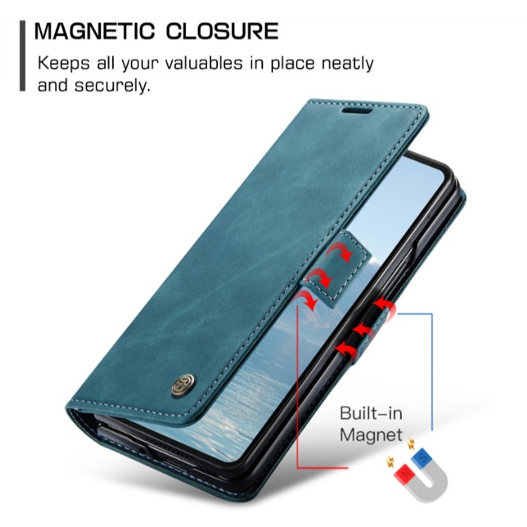 三星Z Fold7 經典翻蓋皮套 三星Z Fold 7 磁吸皮套 Zfold7 皮紋皮套-細節圖7