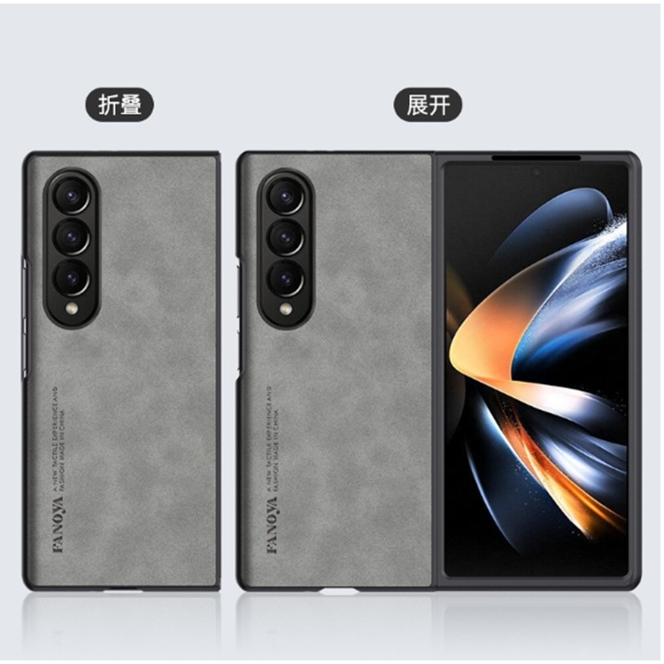 三星Z Fold7 羊巴皮紋保護套 三星Z Fold 7 輕奢膚感保護殼 Zfold7手機殼-細節圖5