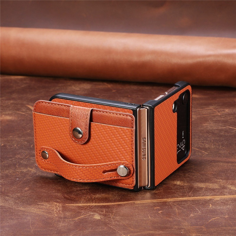 三星Z Flip7 腕帶支架保護殼 三星Z Flip 7 牛仔布紋保護套 Zflip7手機殼-細節圖8