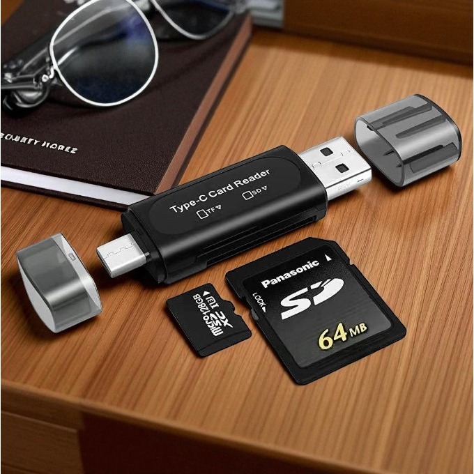 手機平板專用讀卡機 Type C & USB 讀卡機 雙接頭讀卡器 iPhone15/16可用-細節圖9