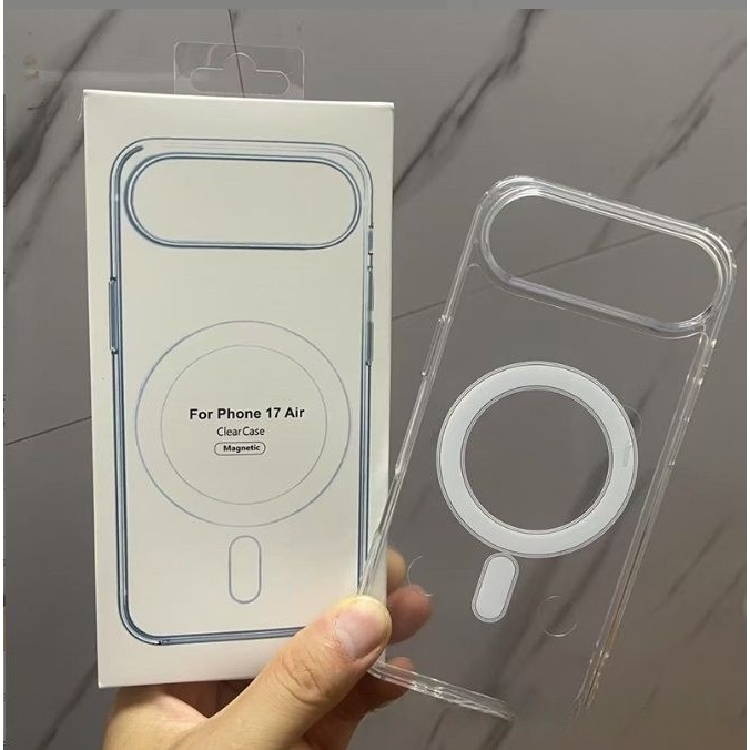 iPhone17 磁吸充電殼 iPhone Air iPhone 17 Pro Max 透明手機殼-細節圖5