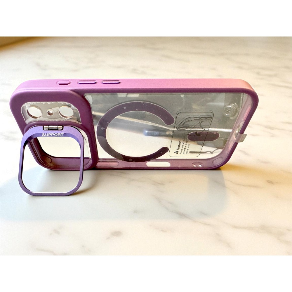 iPhone17 磁吸支架保護殼 iPhone Air iPhone 17 Pro Max 手機殼 送鷹眼鏡頭貼-細節圖9