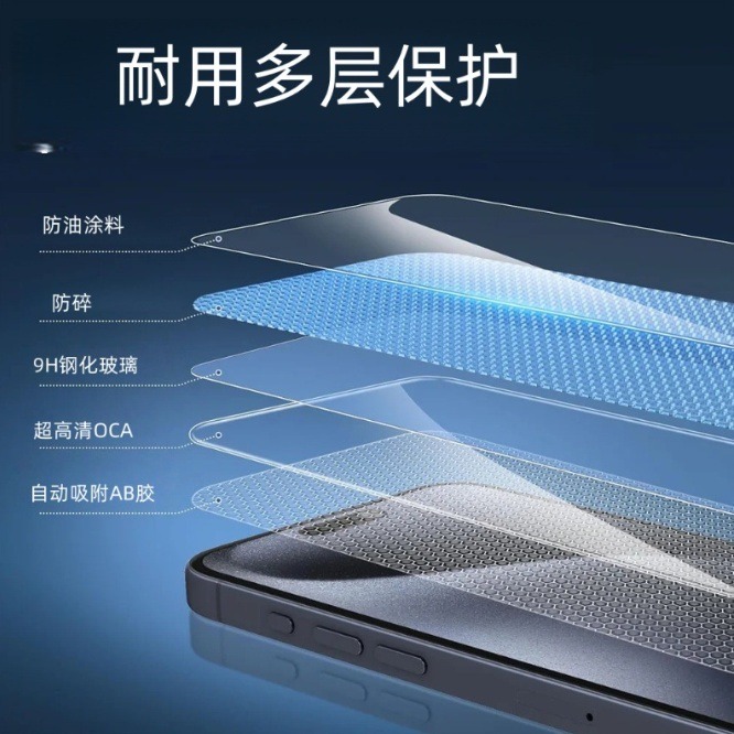 iPhone17 高清玻璃膜 iPhone 17 Pro Max 透明玻璃膜 iPhone Air 玻璃保護貼-細節圖7