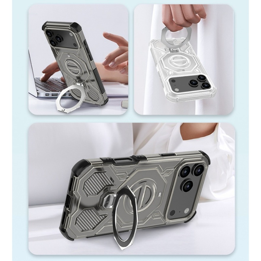 iPhone17 磁吸支架保護殼 iPhone Air iPhone 17 Pro Max 支架防摔殼-細節圖7