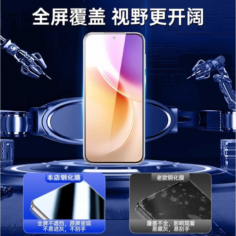VIVO X300 / X300 Pro 鋼化玻璃膜 VIVO X300 螢幕保護貼 支援指紋解鎖-細節圖2