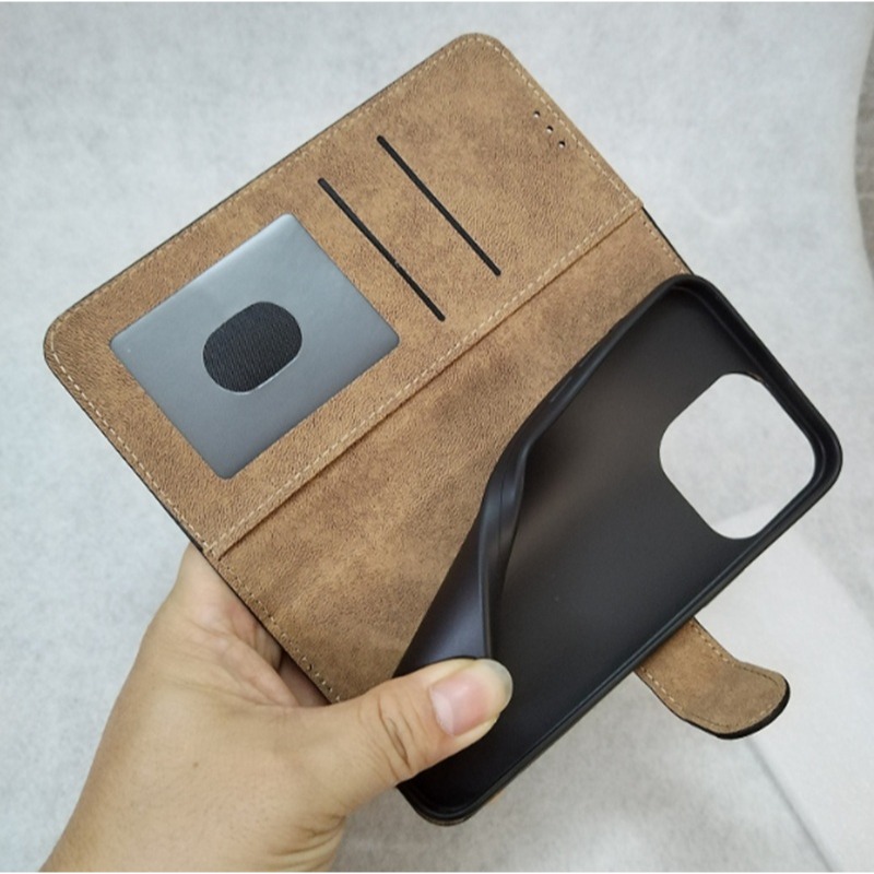 iPhone13 Pro 經典翻蓋皮套 iPhone 13 Pro磁扣皮套 附卡槽-細節圖4