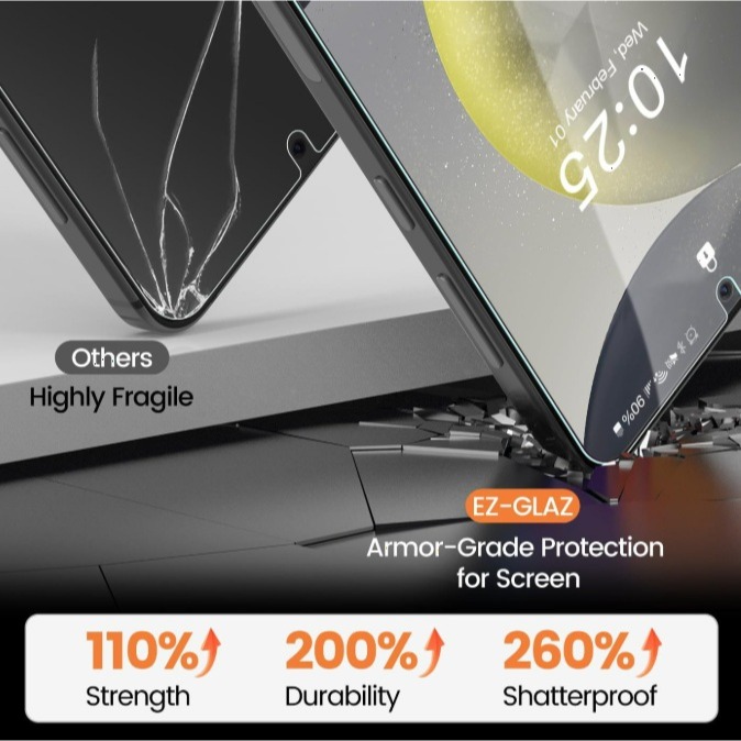 三星S26 S26+ S26Ultra 秒貼膜 三星S26 S26+ S26 Ultra 無塵艙玻璃膜 支援解鎖-細節圖5