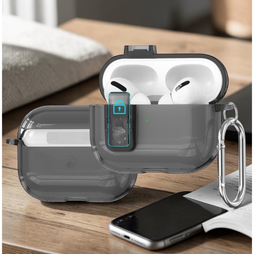 AirPods Pro透明開關保護殼 Airpods Pro 1/2/3 矽膠保護套-細節圖7
