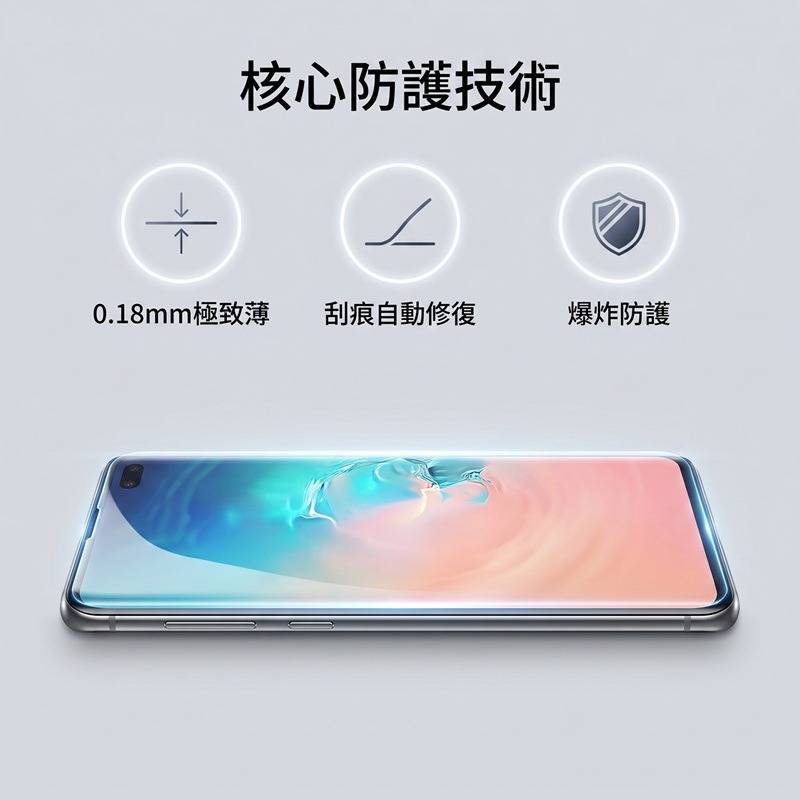ROCK 三星 Galaxy S10 水凝膜螢幕保護貼 三星S10保護貼-細節圖2