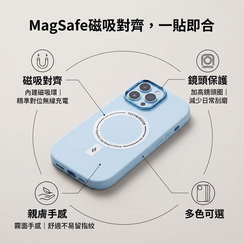 iPhone14系列 小胖妹磁吸充電殼 iPhone 14 Pro Max 磁吸鏡頭圈保護殼-細節圖2