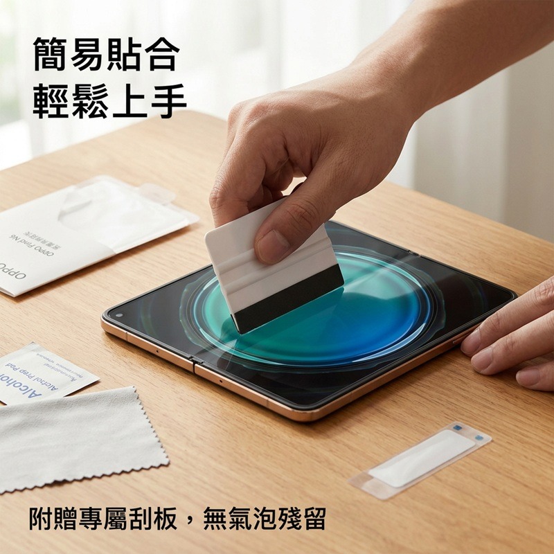 [兩片裝] OPPO Find N6 專用保護貼 OPPO Find N6 定位貼水凝膜 Find N6奈米保護貼-細節圖4