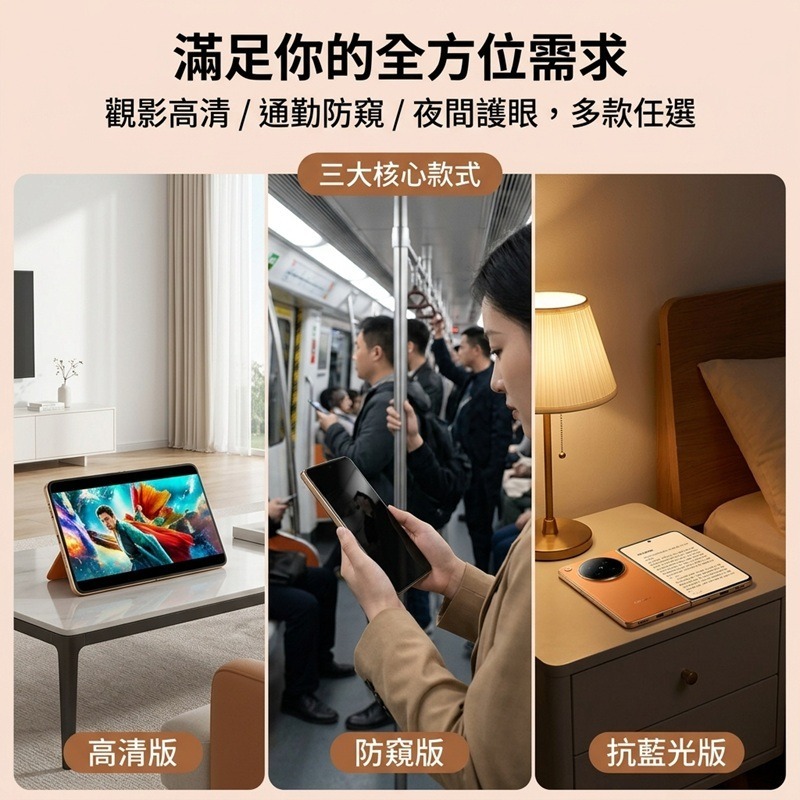 OPPO Find N6鋼化玻璃膜 OPPO Find N6 高清膜/防窺膜 Find N6 玻璃前膜 不頂殼-細節圖7