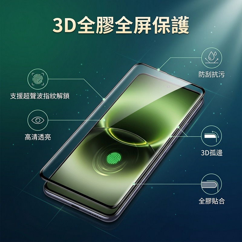 VIVO X300 Ultra 玻璃保護貼 vivo x300 ultra 鋼化玻璃膜 支援指紋解鎖-細節圖2
