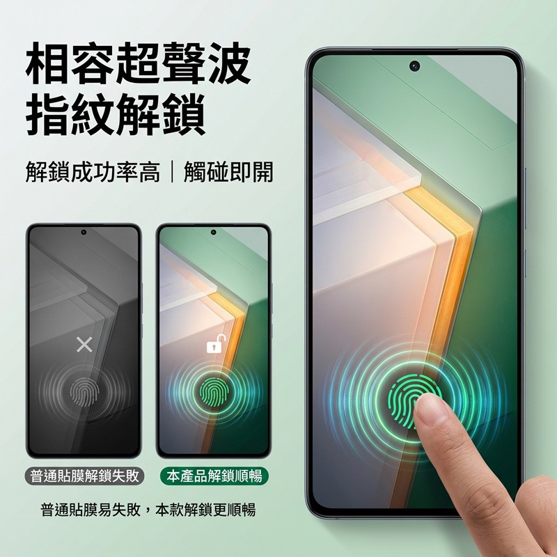 VIVO X300 Ultra 玻璃保護貼 vivo x300 ultra 鋼化玻璃膜 支援指紋解鎖-細節圖3