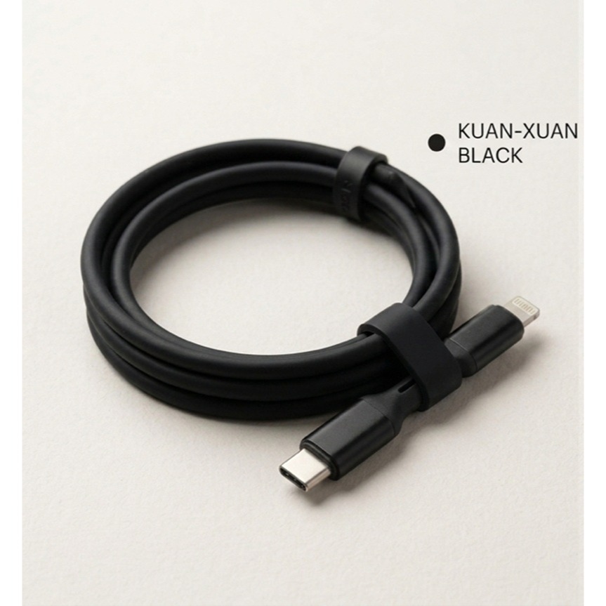 Type C接頭 2合1快充線 柔性矽膠PD充電線 1米充電線 支援65W快速充電-規格圖7