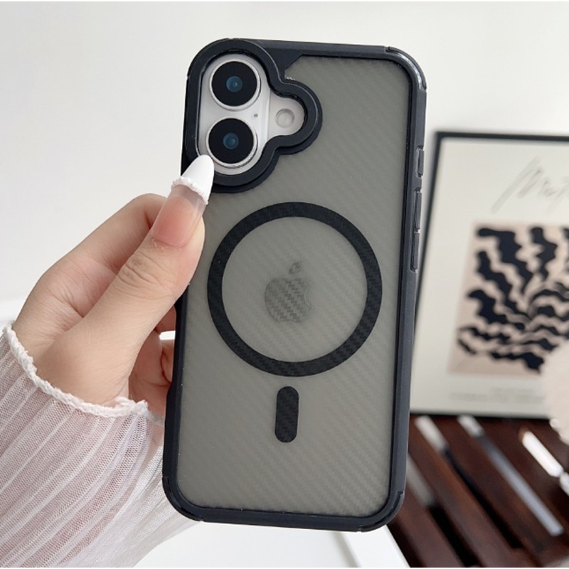 iPhone16 / iPhone16+ 碳纖維紋理磁吸殼 iPhone 16 plus 磁吸充電殼-規格圖7